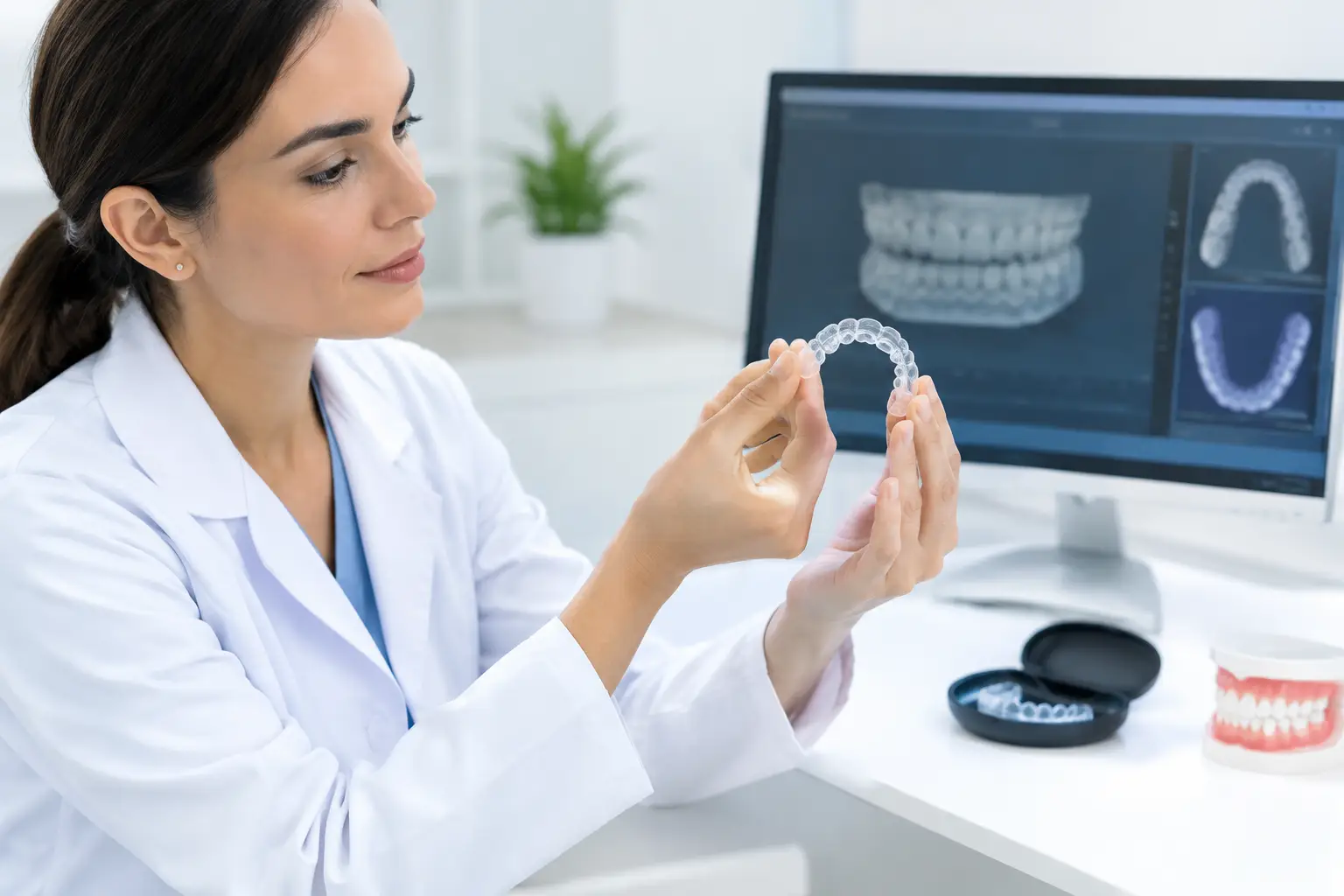 Cómo evaluar casos con alineadores transparentes